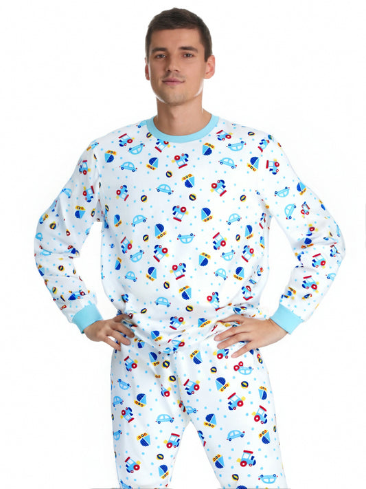 ABDL Cotton Long-Sleeve Pajama Set - Baby Adventure