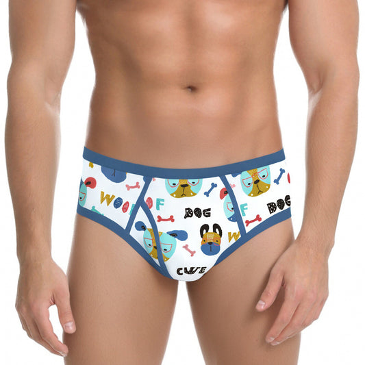 ABDL Big Boy Underwear - Blue Woof Puppy