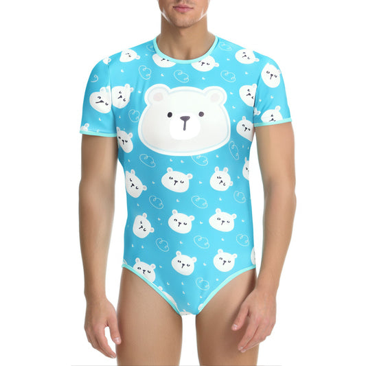 ABDL Onesie - Polar Bear (Light Blue)
