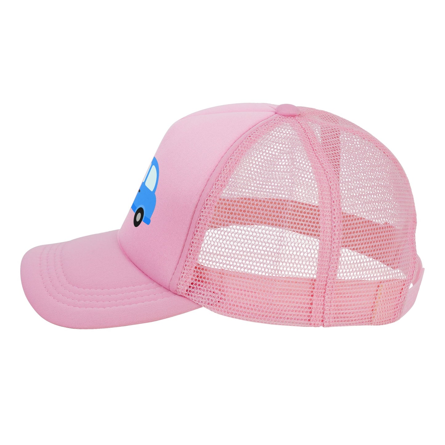 Blue Baby Car Snapback Hats (Yellow Pink)
