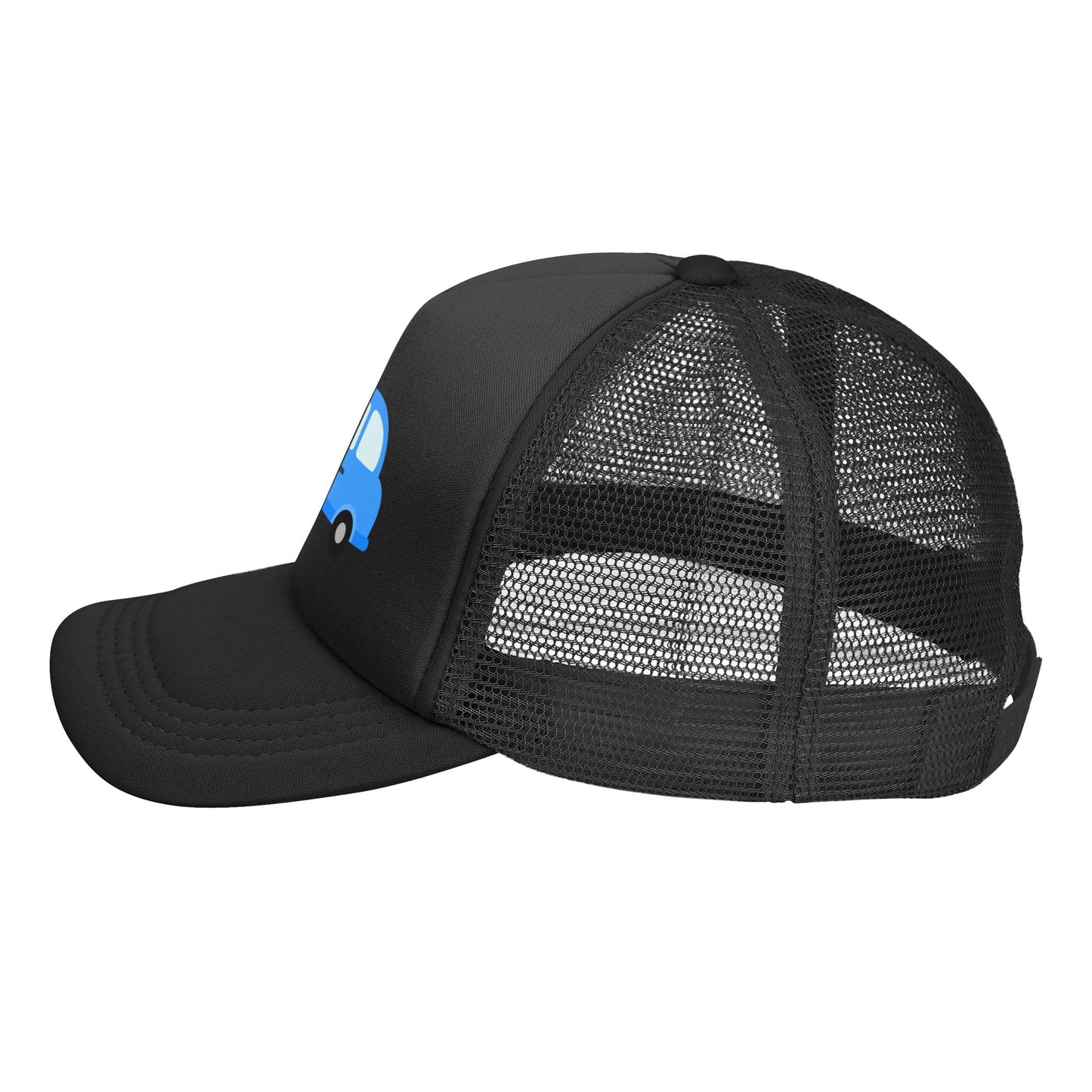 Blue Baby Car Snapback Hats (Red Black)