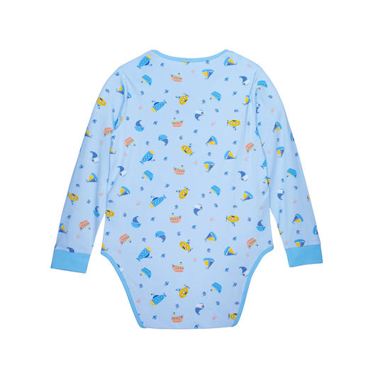 ABDL Long Sleeve Onesie - Little Ships
