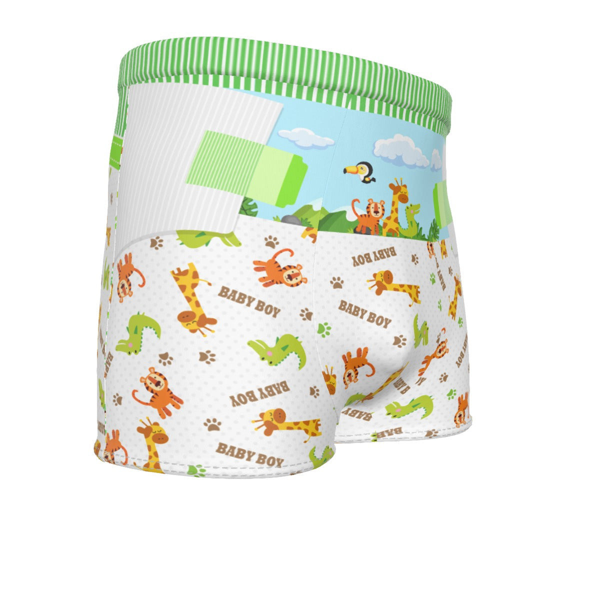 Baby Boy Boxer Briefs - Safari - Fit for All, Up to 6XL!