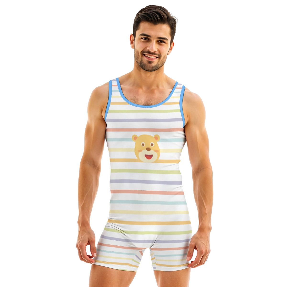 ABDL Playtime Snug-Suit - Rainbow Bear