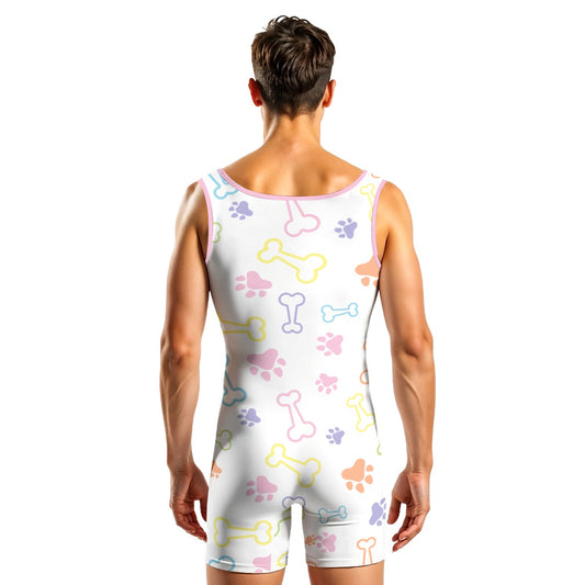 ABDL Playtime Snug-Suit - Puppy Play (Pink)