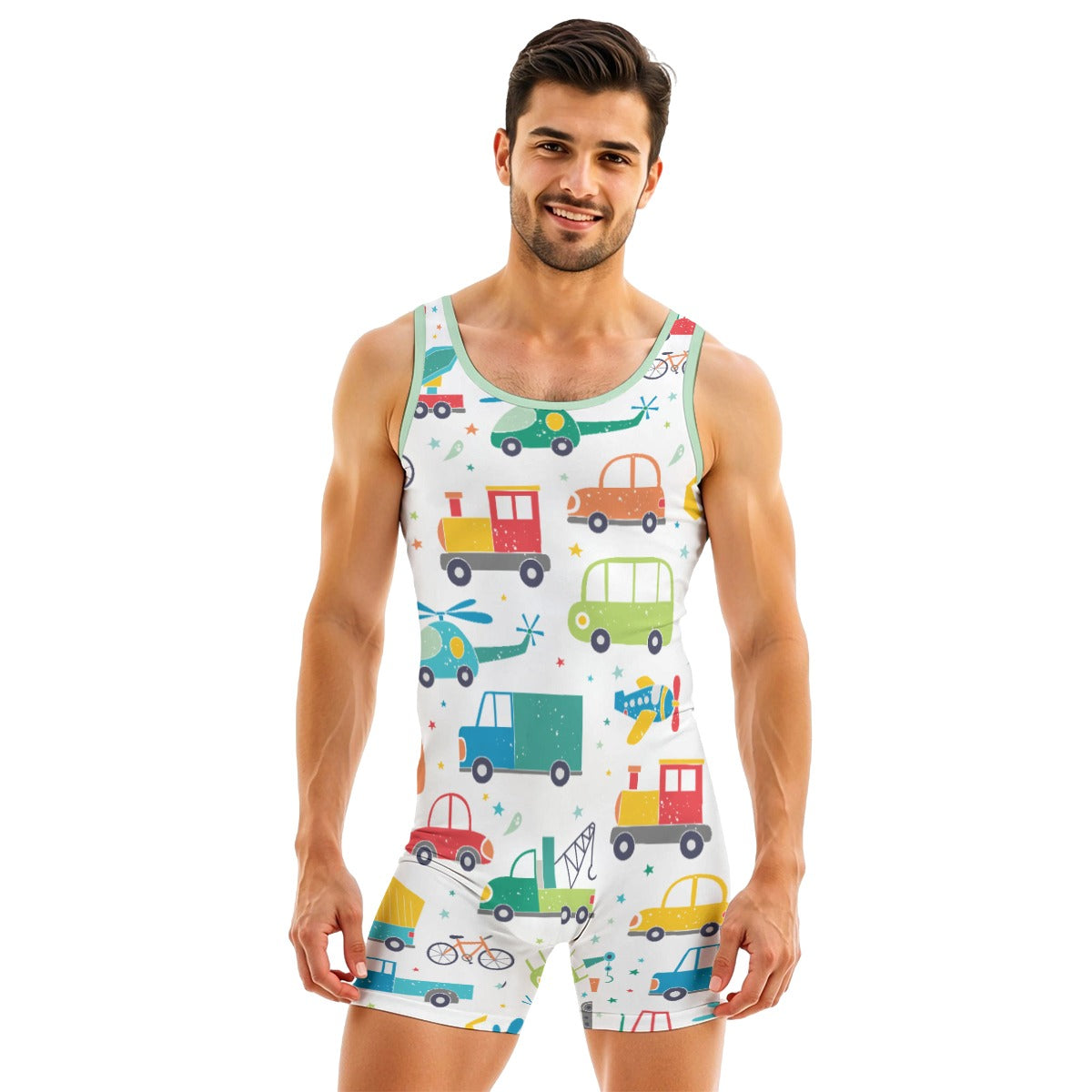 ABDL Playtime Snug-Suit - Green Vehicle