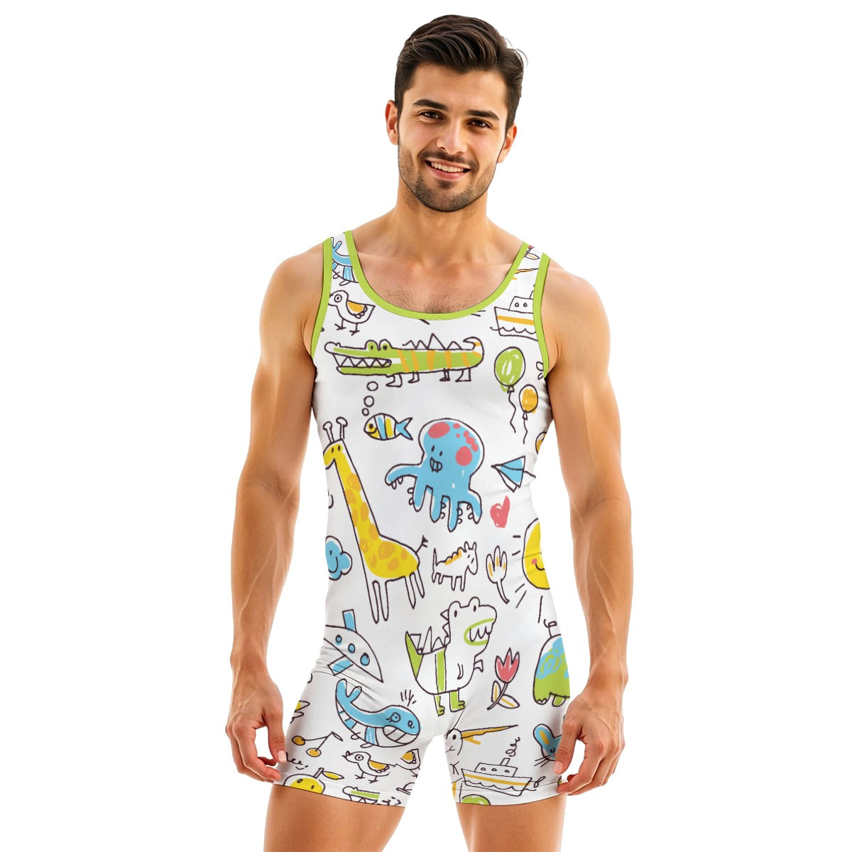 ABDL Playtime Snug-Suit - Doodle Zoo