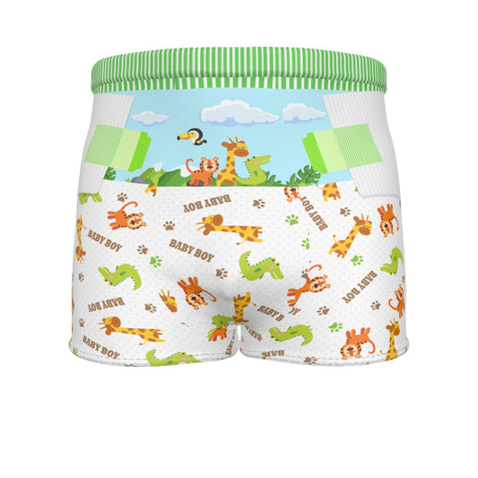 Baby Boy Boxer Briefs - Safari - Fit for All, Up to 6XL!