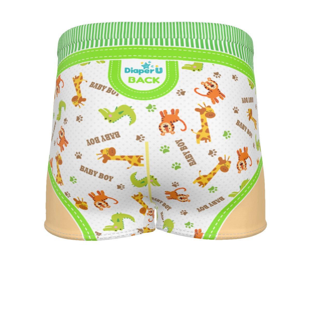 Baby Boy Boxer Briefs - Safari (Special) - Fit for All, Up to 6XL!