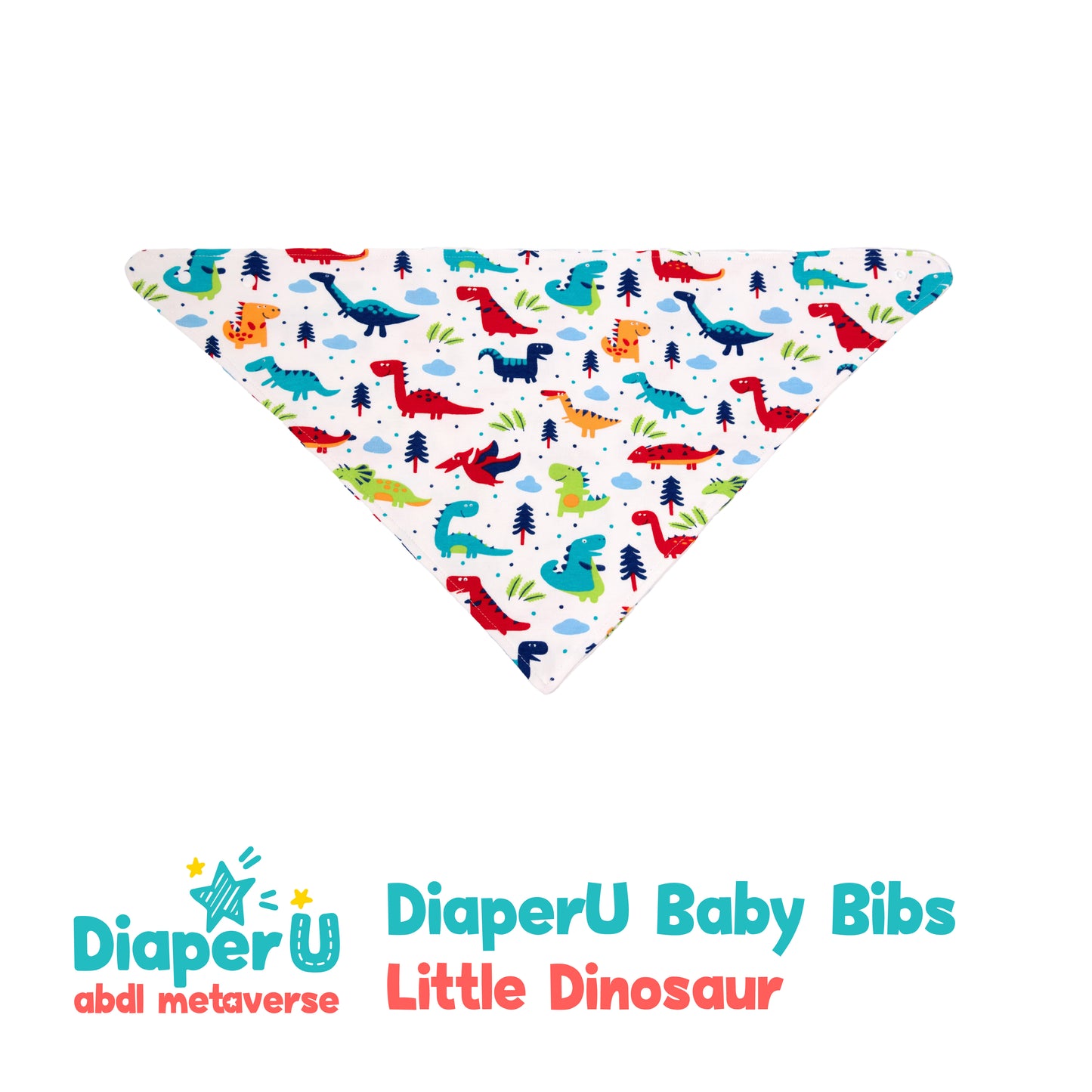 ABDL Baby Bibs - Little Dinosaur (Adult Size)