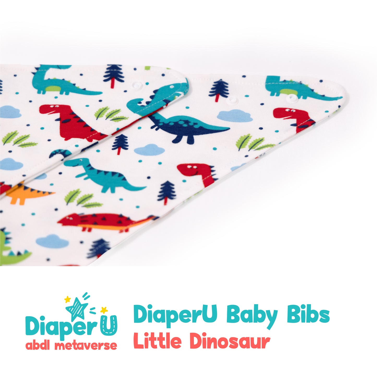 ABDL Baby Bibs - Little Dinosaur (Adult Size)