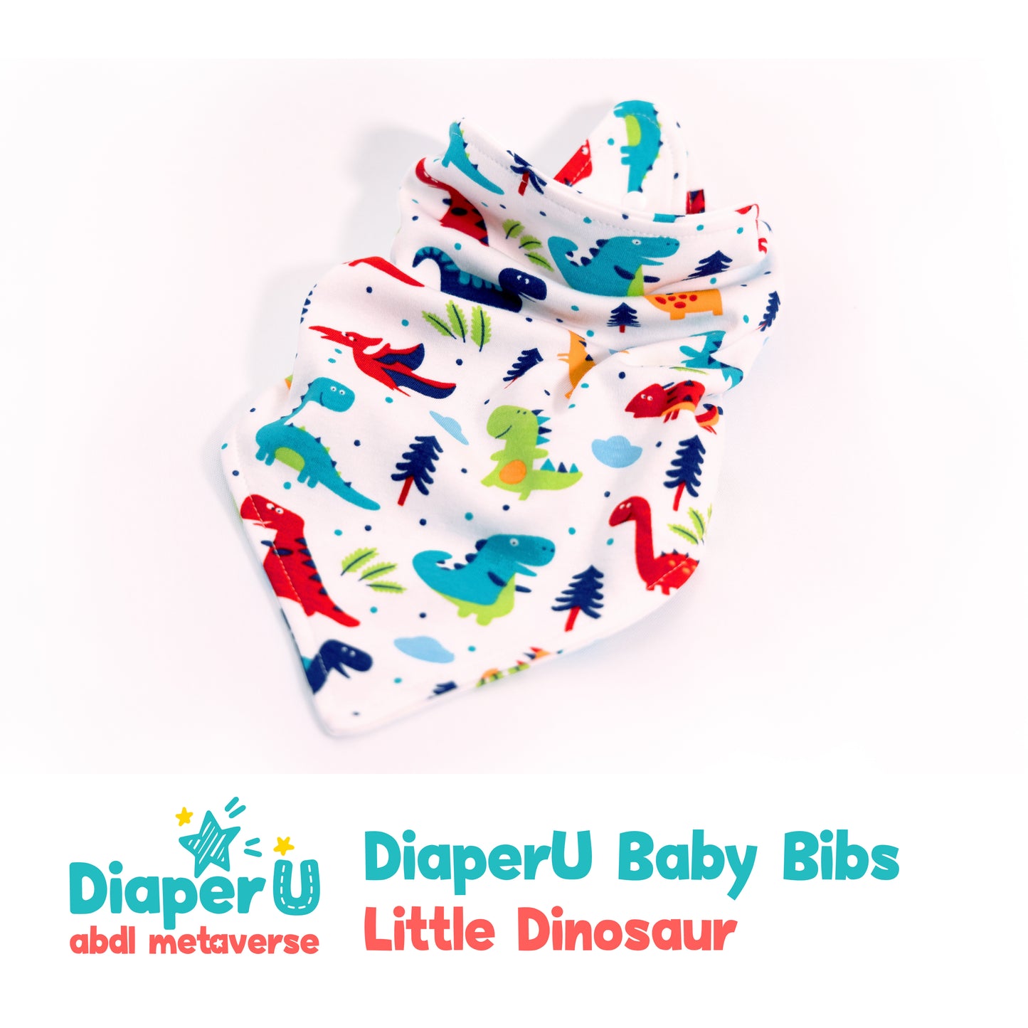 ABDL Baby Bibs - Little Dinosaur (Adult Size)