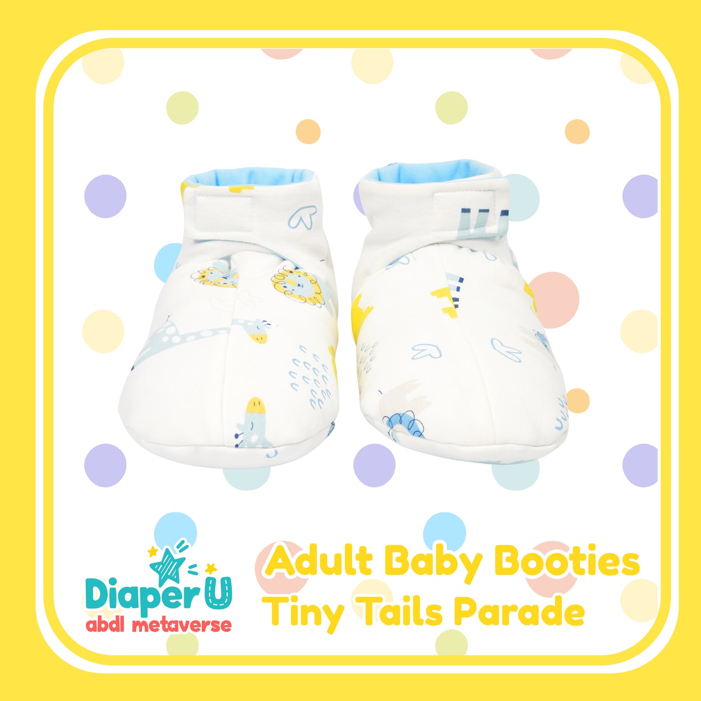 ABDL Baby Booties - Tiny Tails Parade