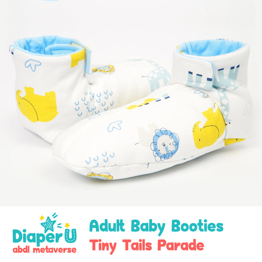 ABDL Baby Booties - Tiny Tails Parade