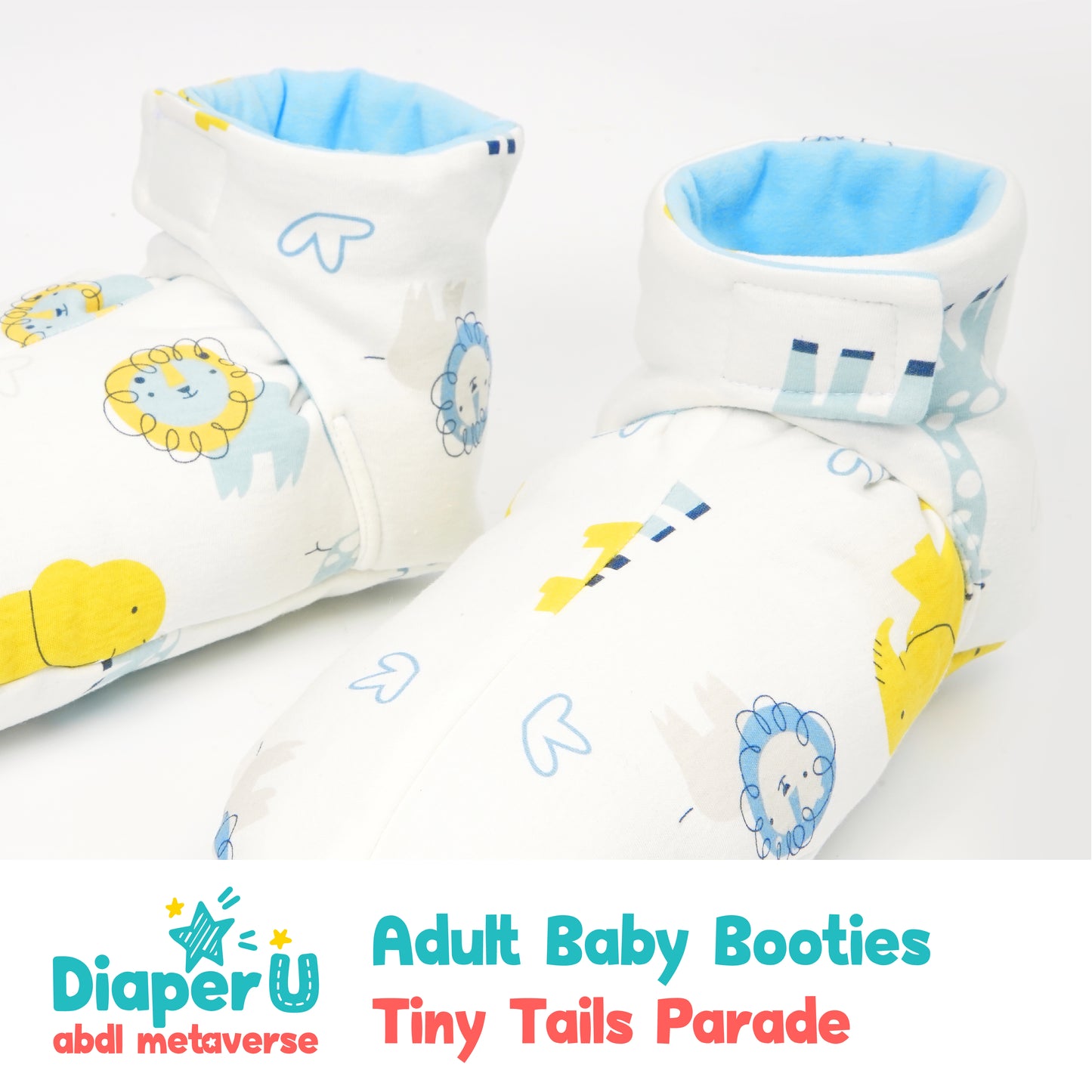 ABDL Baby Booties - Tiny Tails Parade