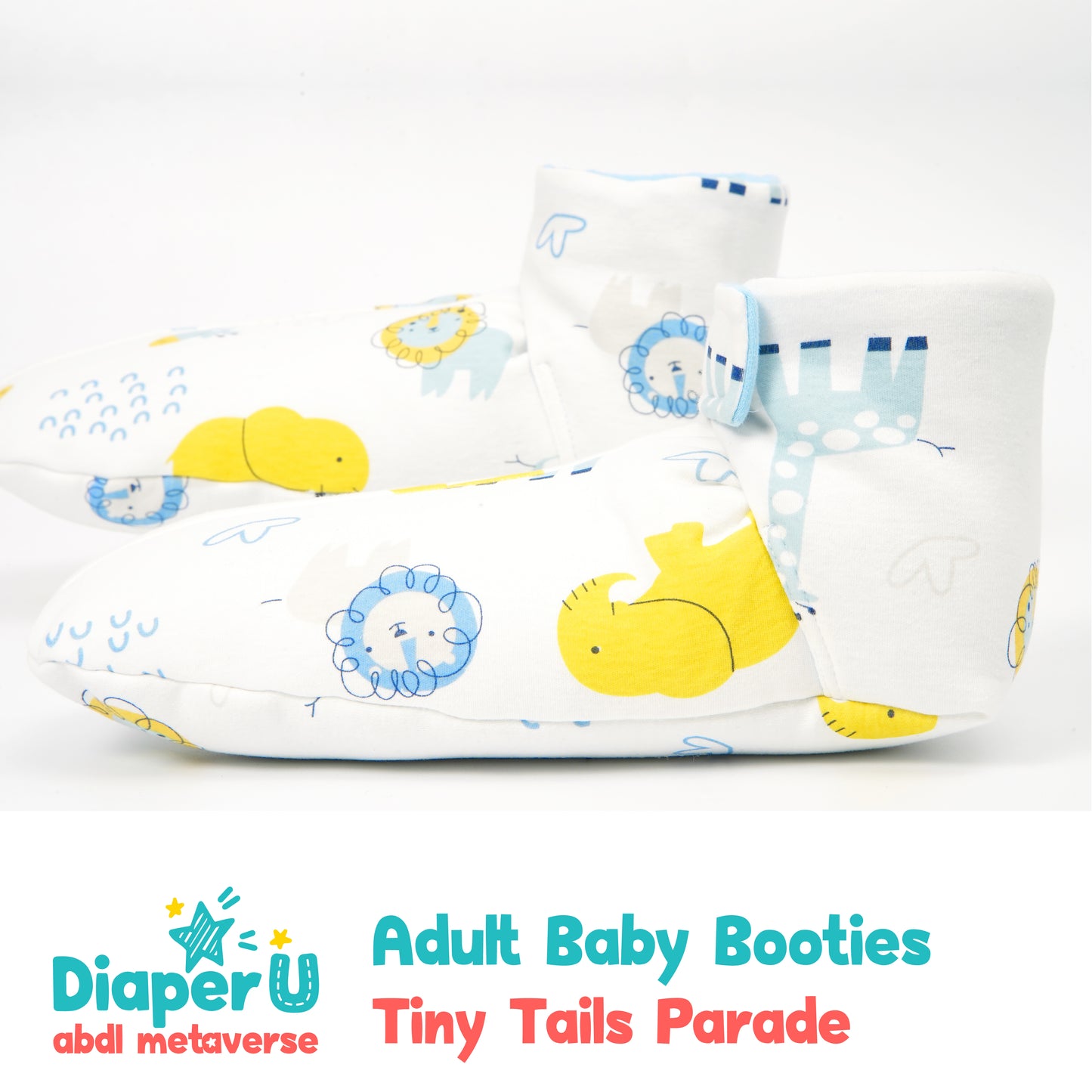 ABDL Baby Booties - Tiny Tails Parade
