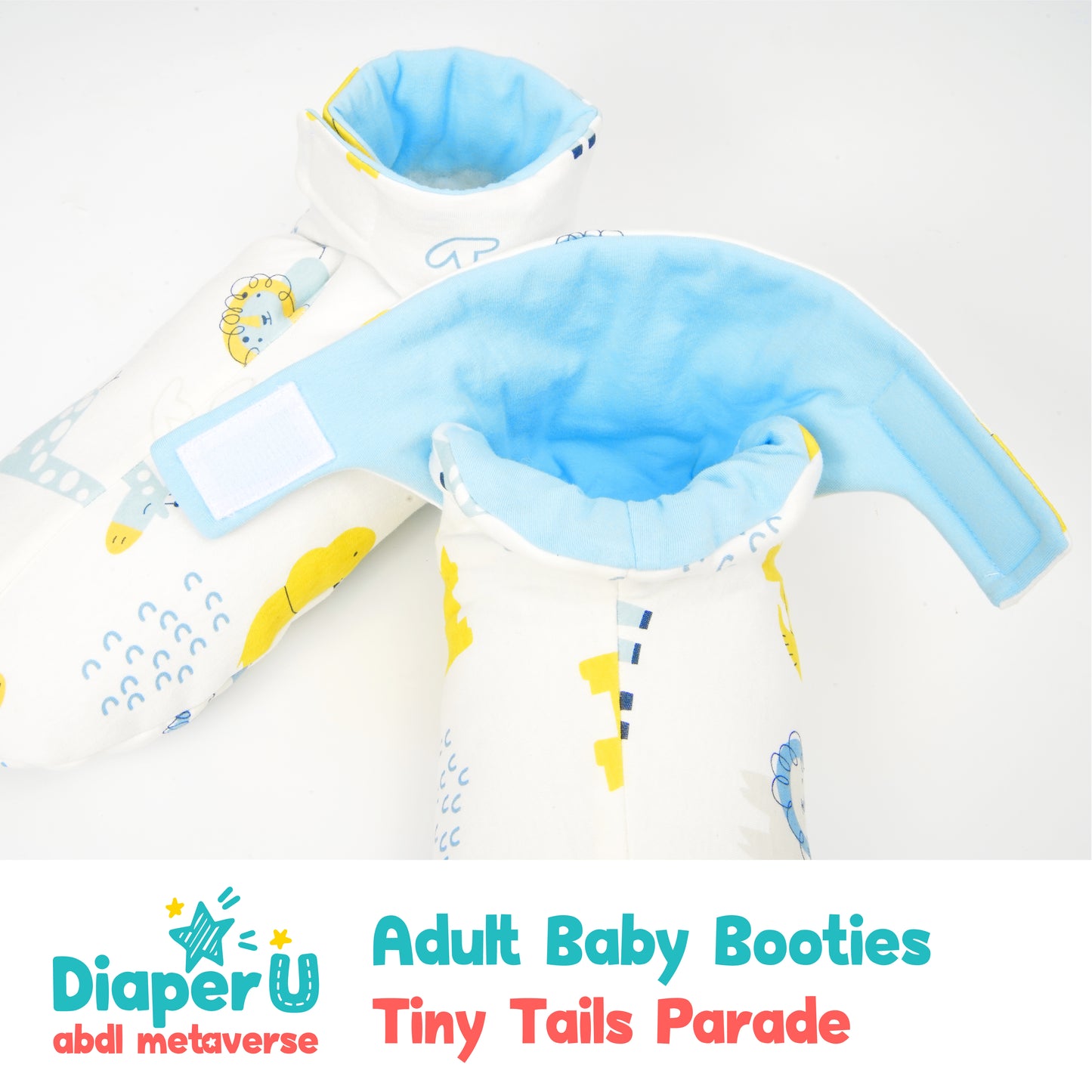 ABDL Baby Booties - Tiny Tails Parade