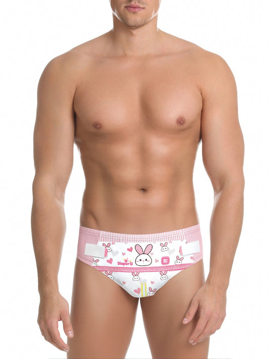 ABDL Swim Briefs - Baby Bunny
