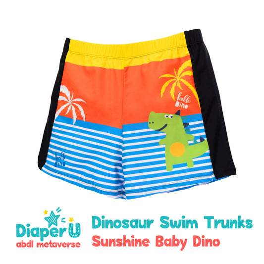 ABDL Dinosaur Swim Trunks - Sunshine Baby Dino