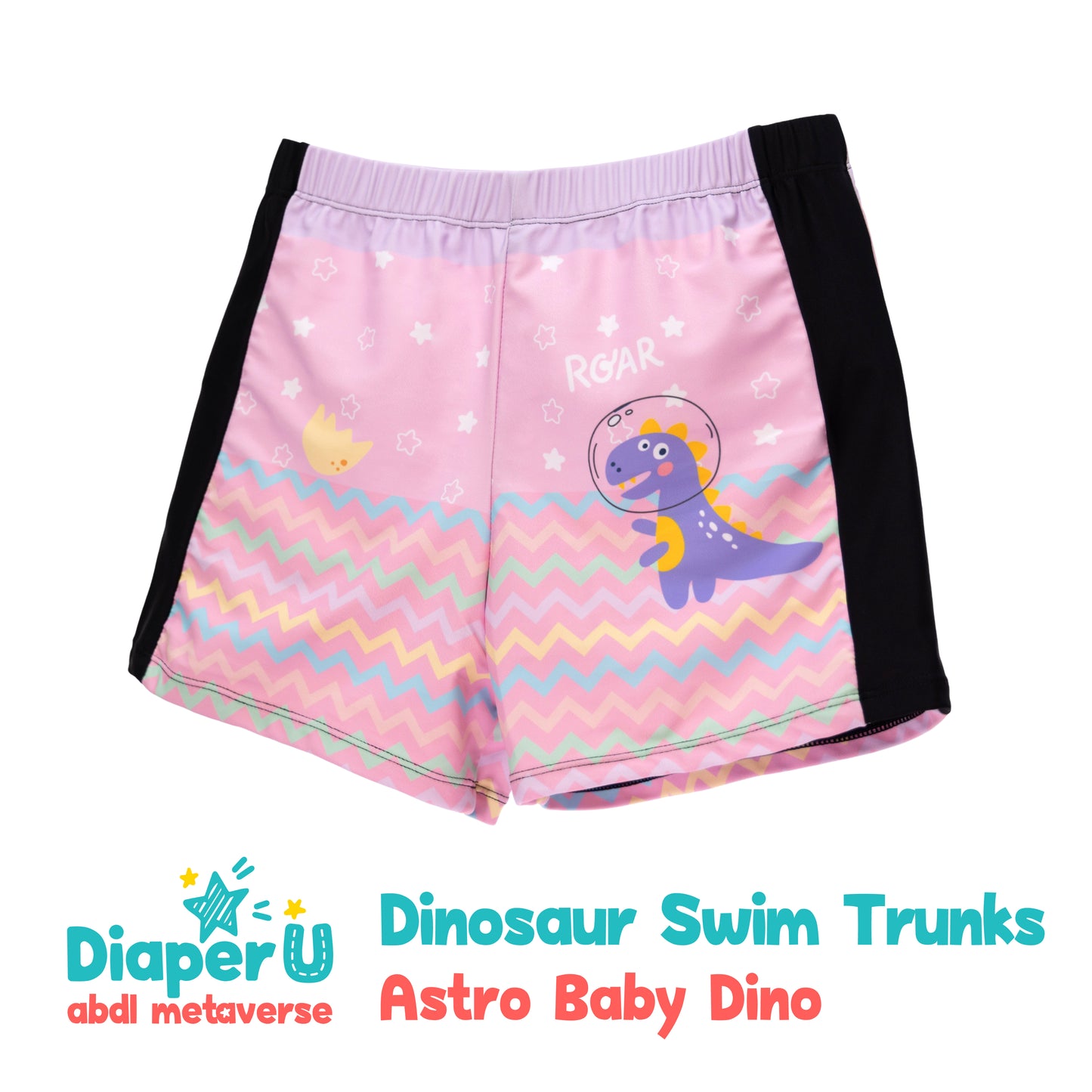 ABDL Dinosaur Swim Trunks - Astro Baby Dino