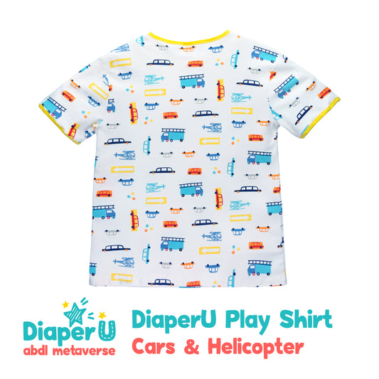 ABDL Cotton Shirts - Cars & Helicopter
