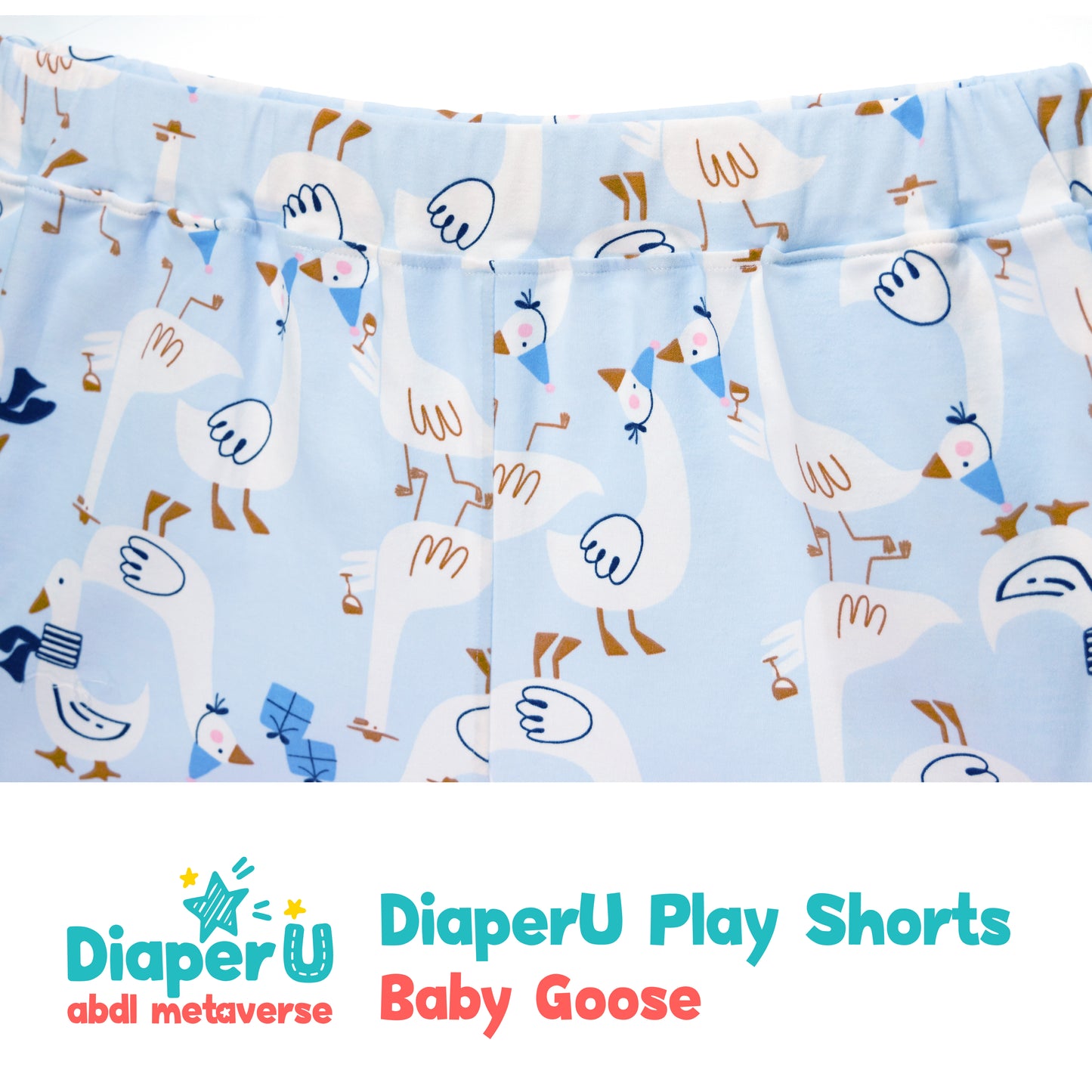 ABDL Cotton Shorts - Baby Goose