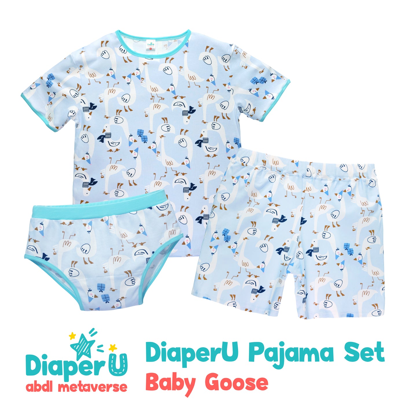 ABDL Cotton Baby Briefs - Baby Goose (Unisex)