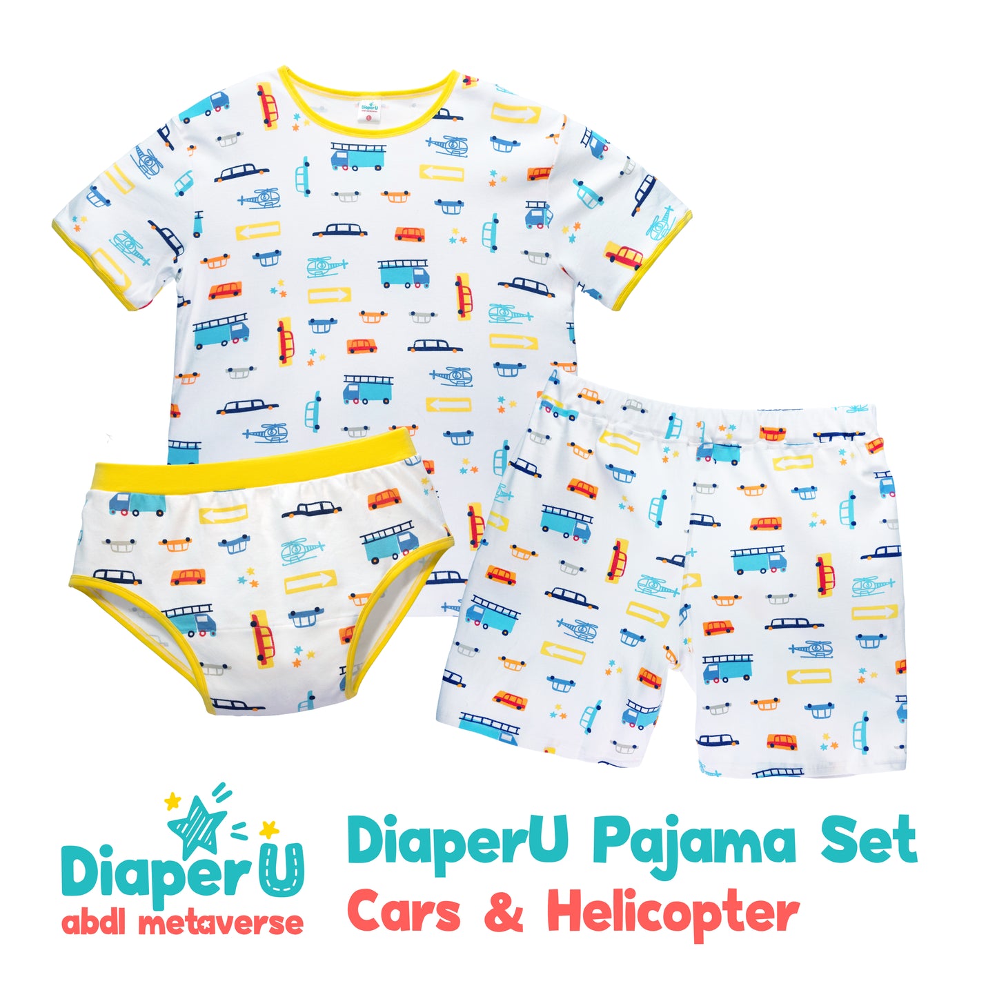 ABDL Cotton Shirts - Cars & Helicopter