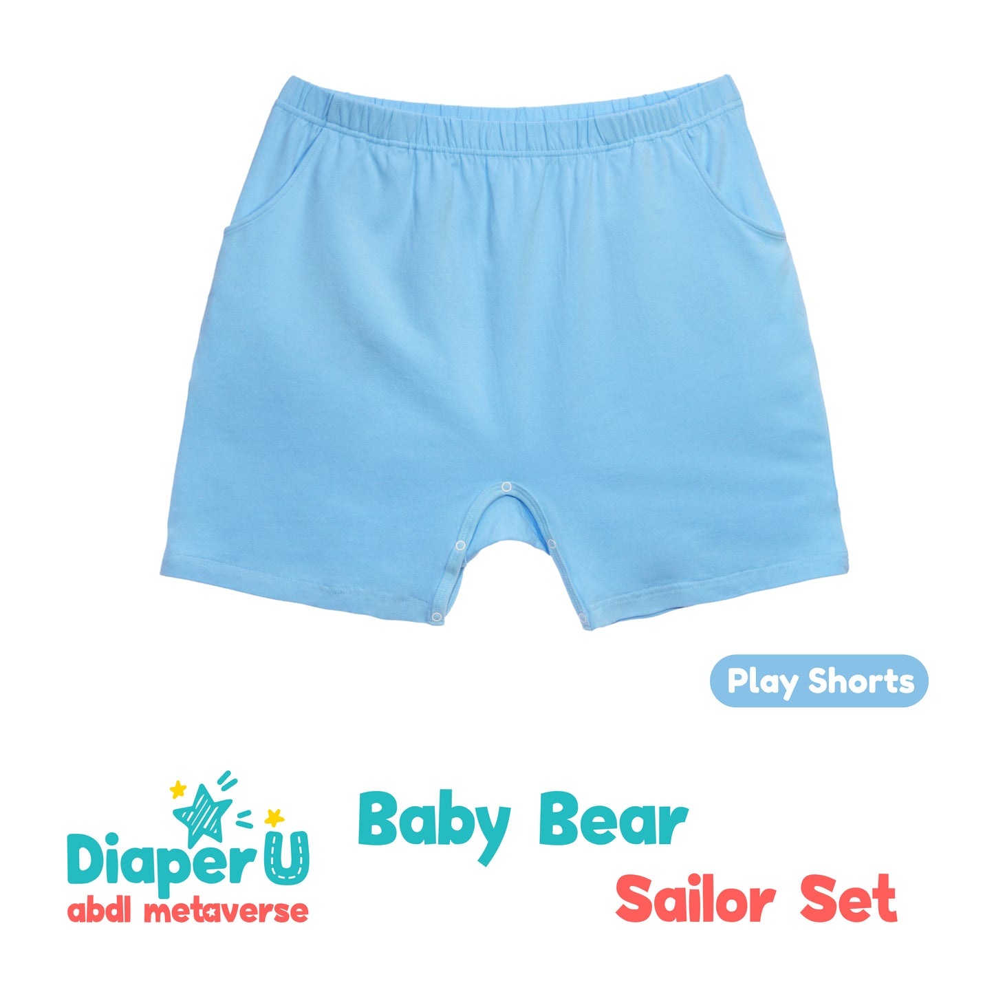 Baby Bear Snap Shorts