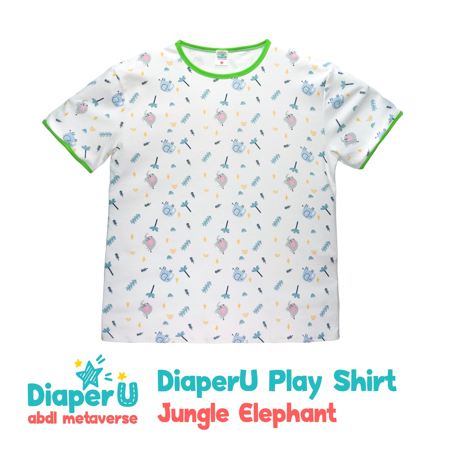 ABDL Cotton Shirts - Jungle Elephant