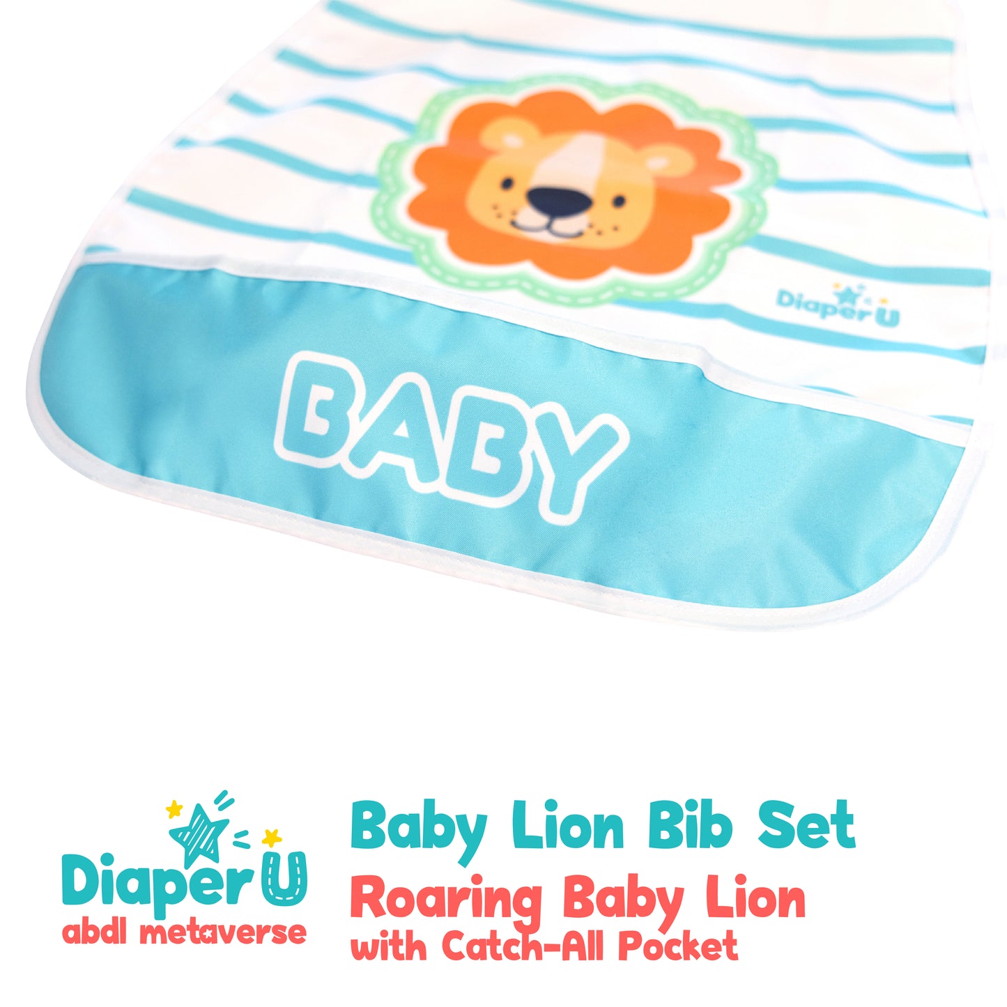 Baby Lion Bib Set (3 Bibs)