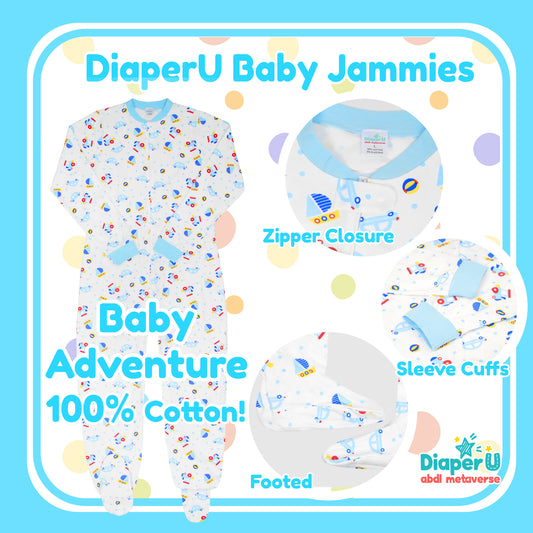 ABDL Footed Jammies - Baby Adventure