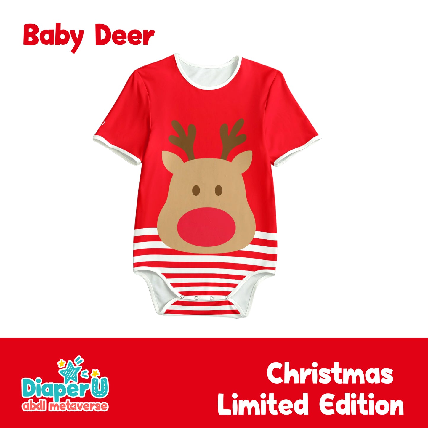 Christmas ABDL Onesie - Baby Deer