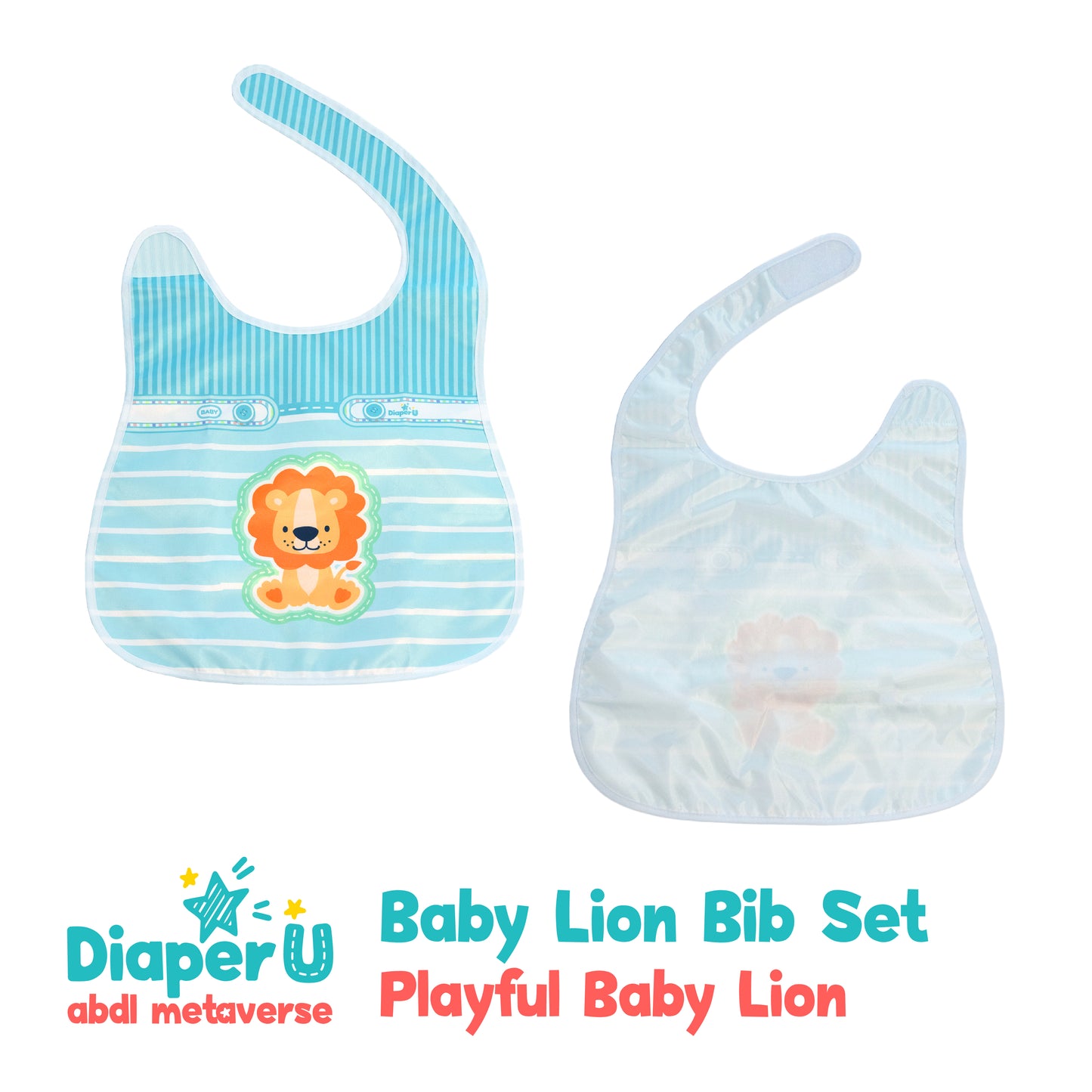 Baby Lion Bib Set (3 Bibs)