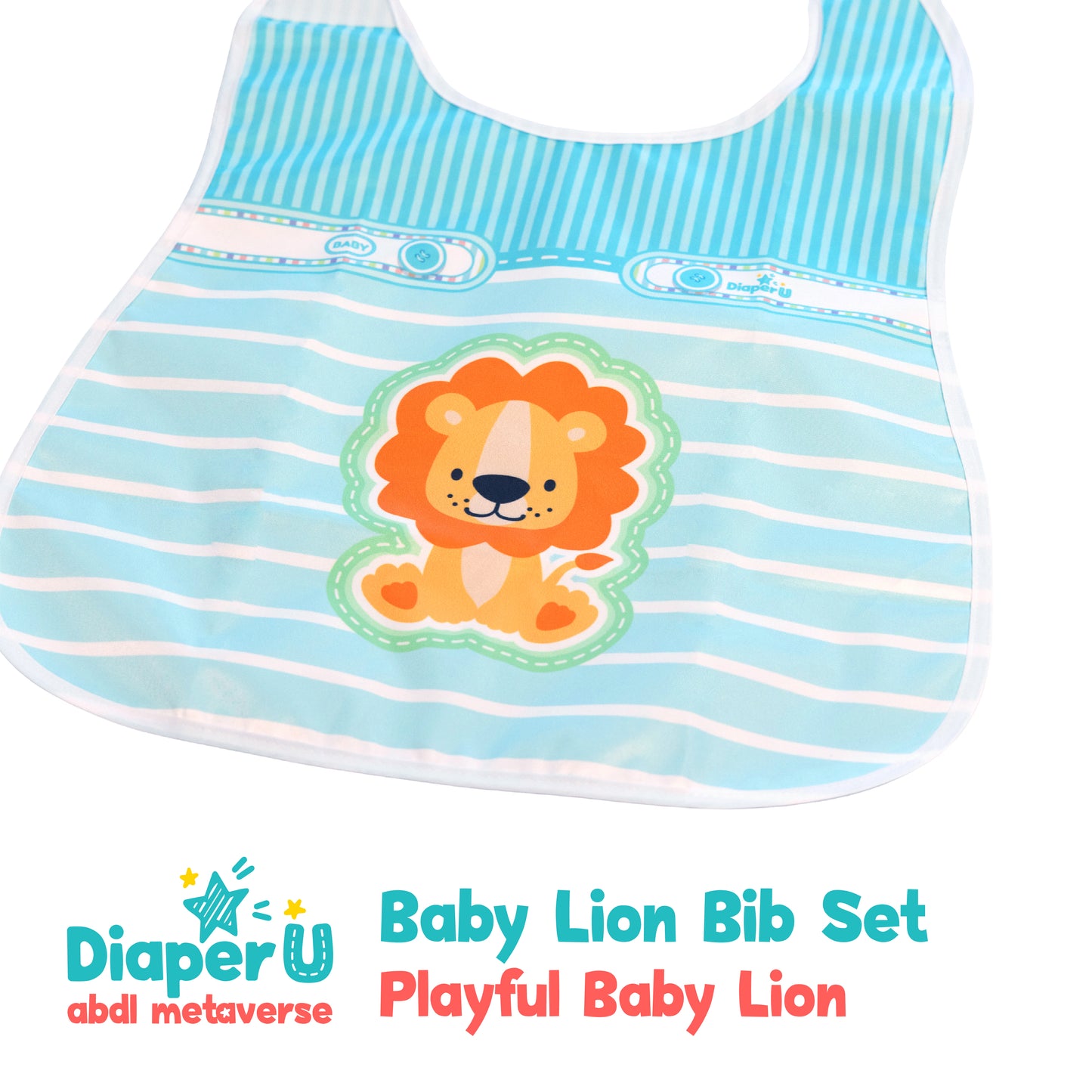 Baby Lion Bib Set (3 Bibs)