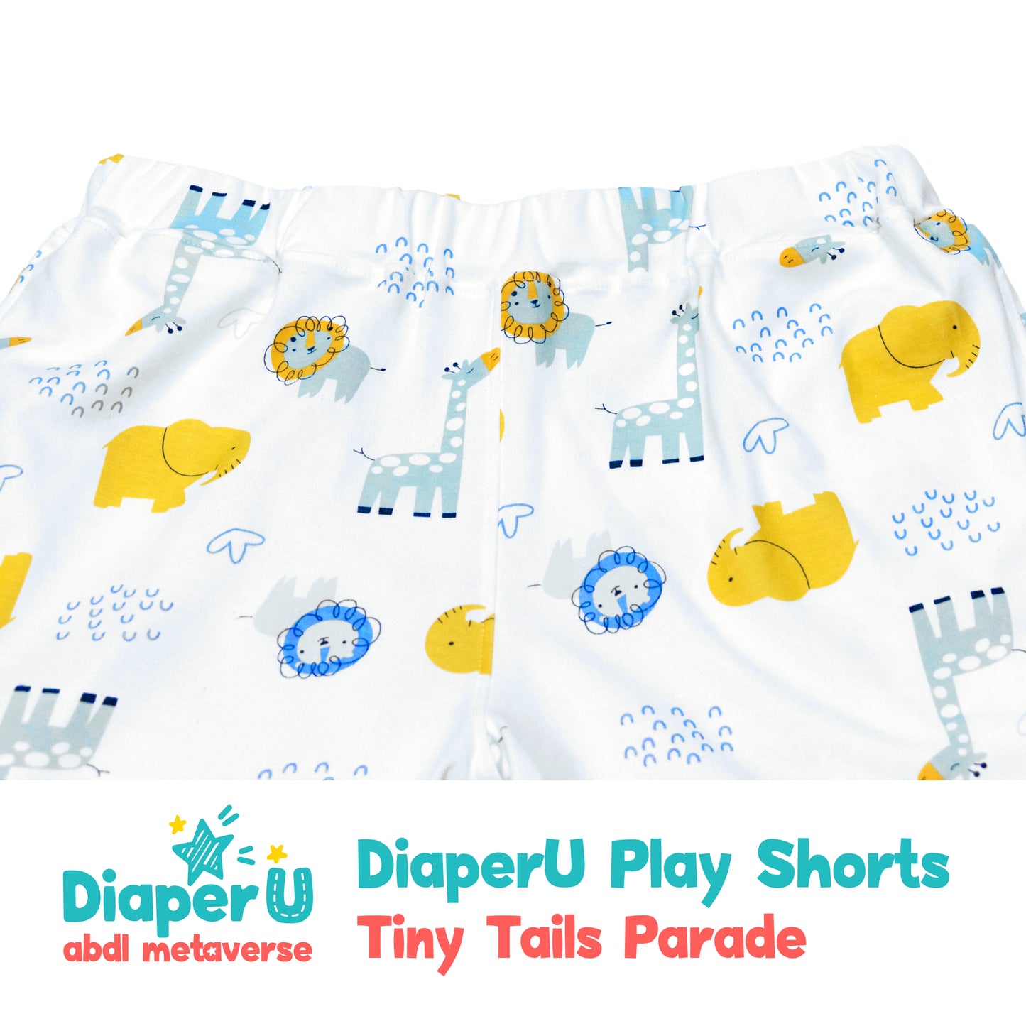 ABDL Cotton Shorts - Tiny Tails Parade