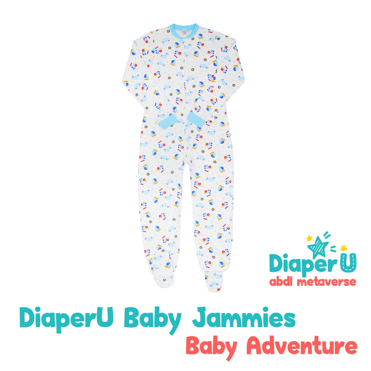 ABDL Footed Jammies - Baby Adventure