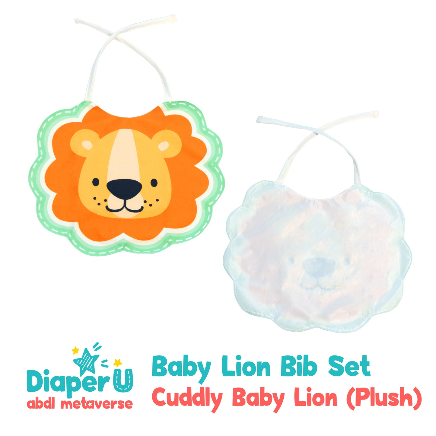 Baby Lion Bib Set (3 Bibs)
