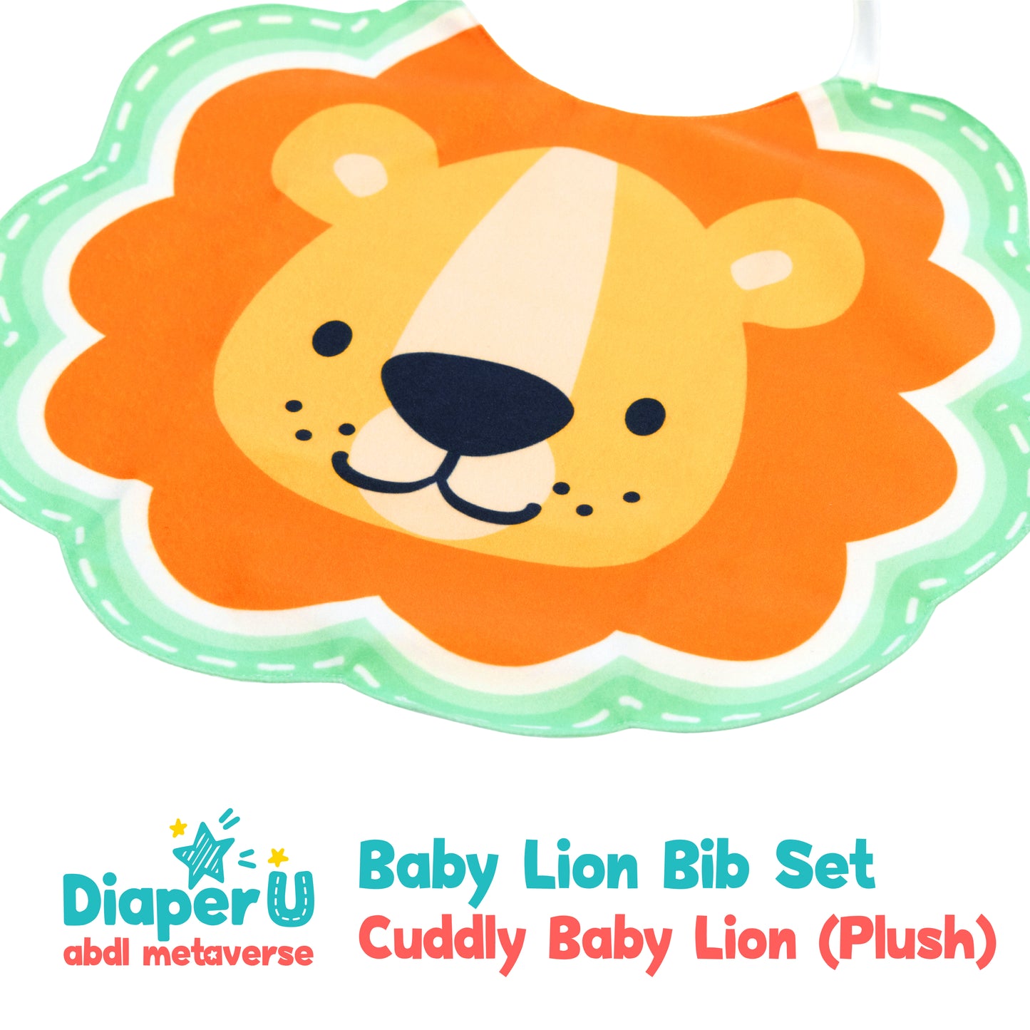 Baby Lion Bib Set (3 Bibs)
