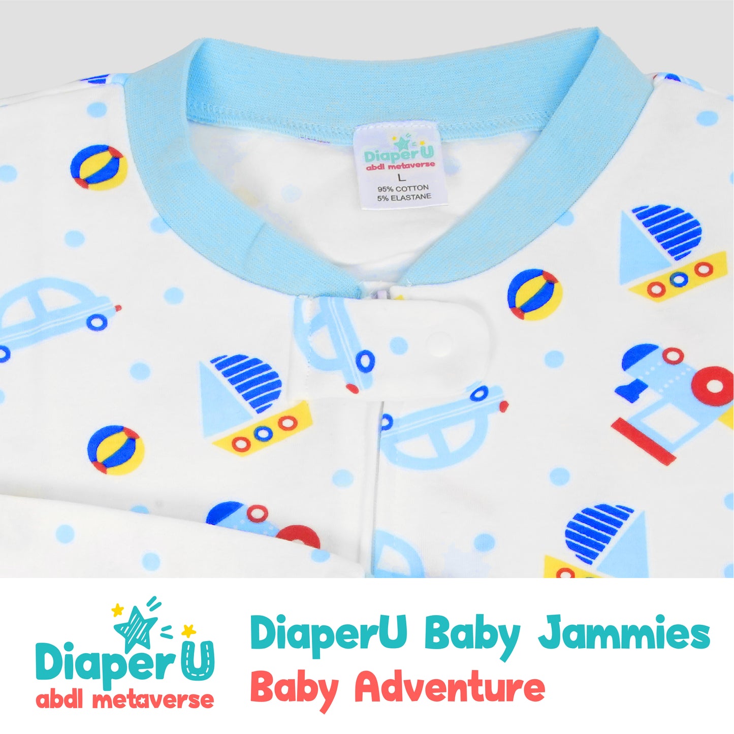 ABDL Footed Jammies - Baby Adventure
