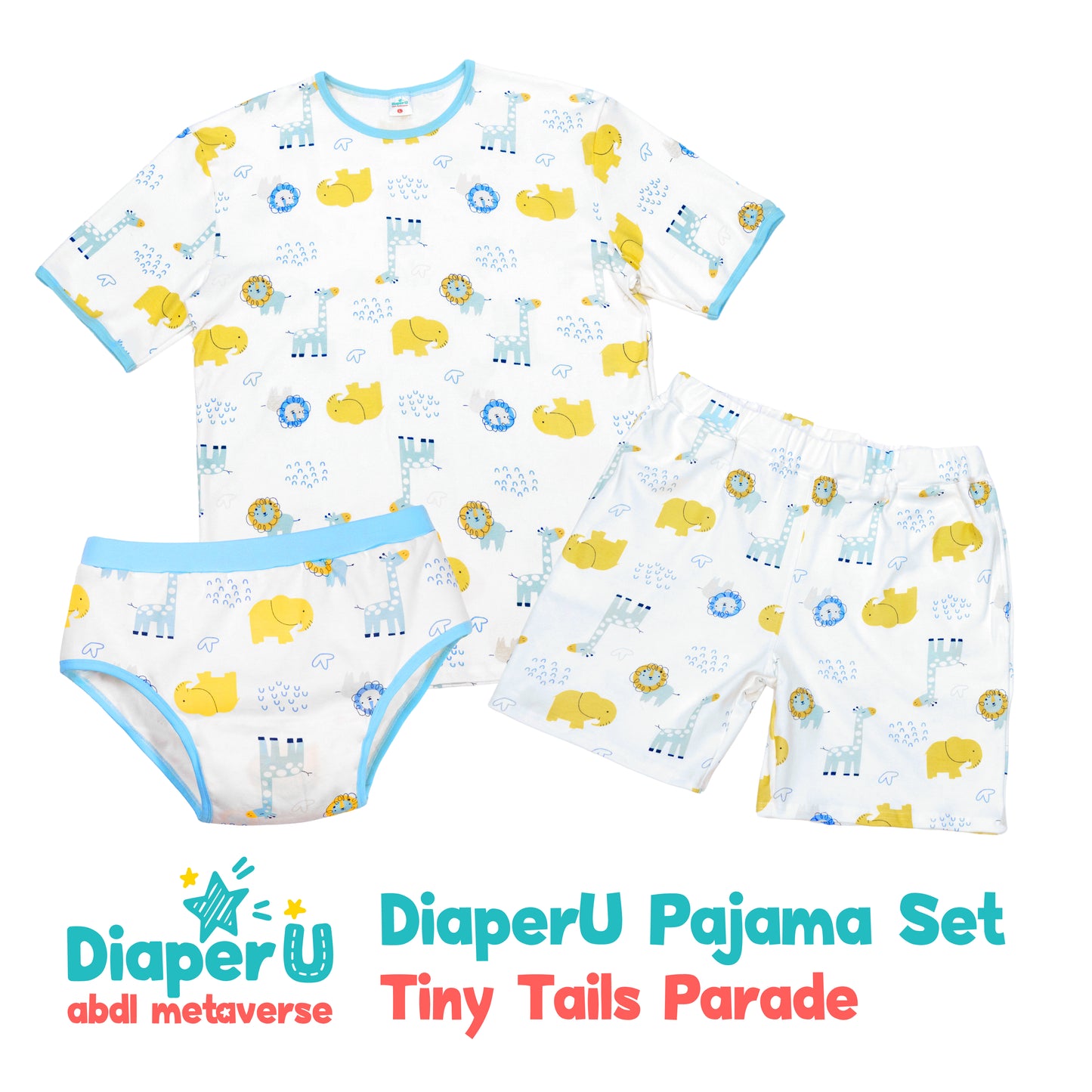 ABDL Cotton Baby Briefs - Tiny Tails Parade