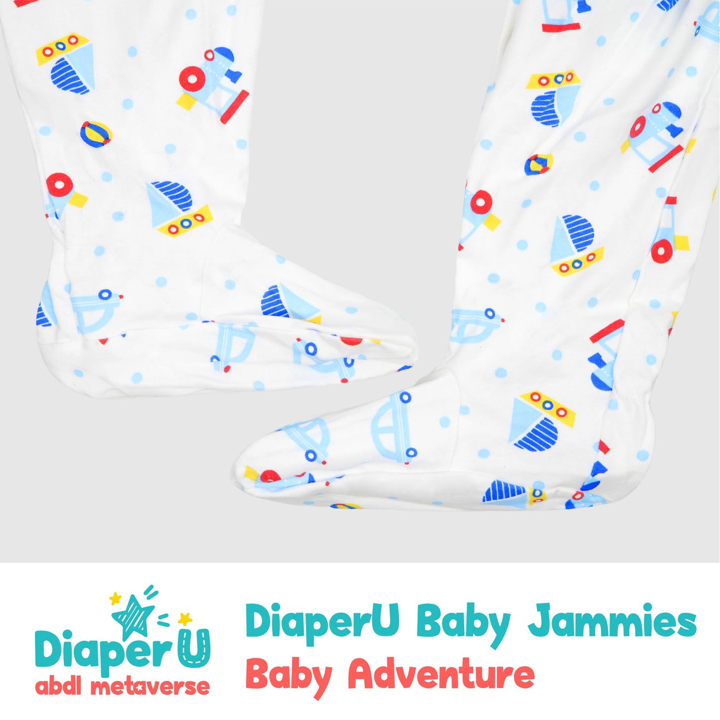 ABDL Footed Jammies - Baby Adventure