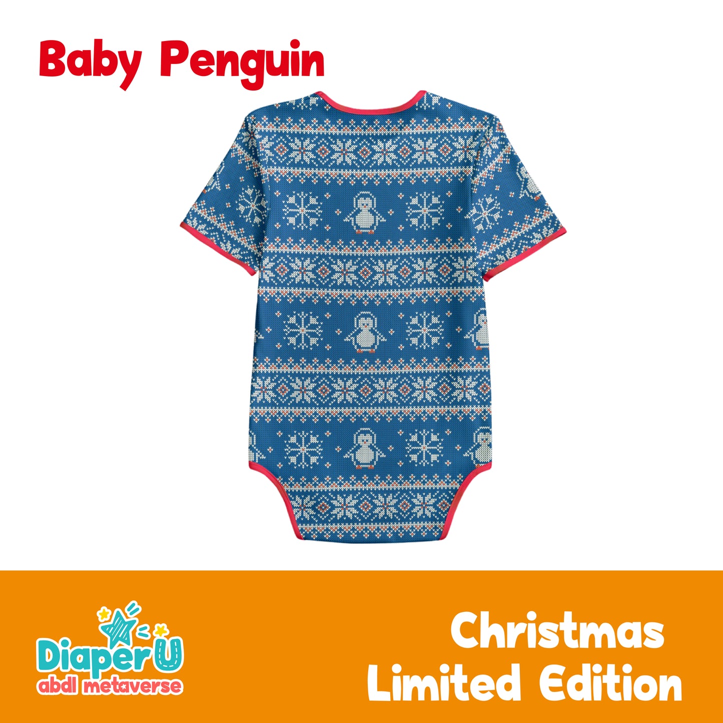 Christmas ABDL Onesie - Baby Penguin