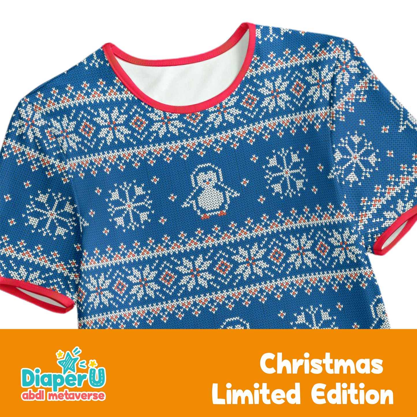 Christmas ABDL Onesie - Baby Penguin