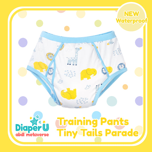 ABDL Training Pants - Tiny Tails Parade (Waterproof Version)