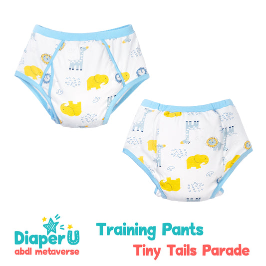 ABDL Training Pants - Tiny Tails Parade (Waterproof Version)