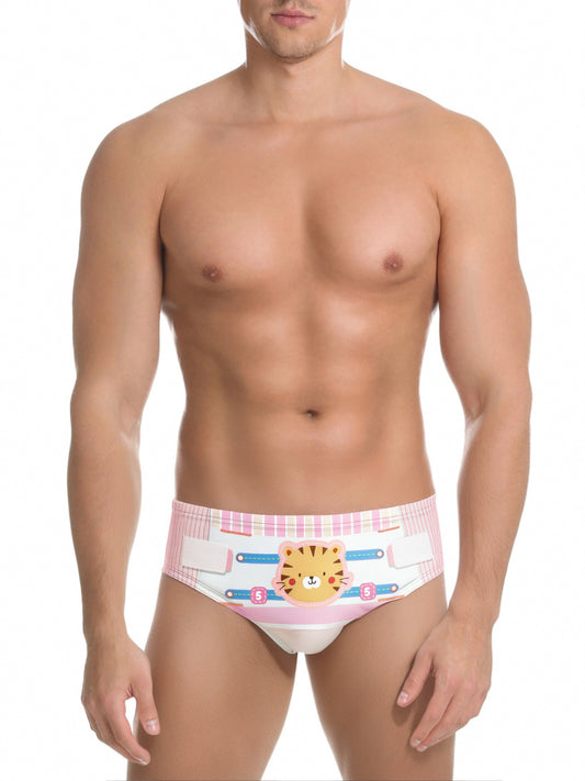 ABDL Swim Briefs - Baby Kitten