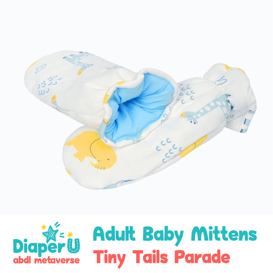 Adult Baby Mittens - Tiny Tails Parade