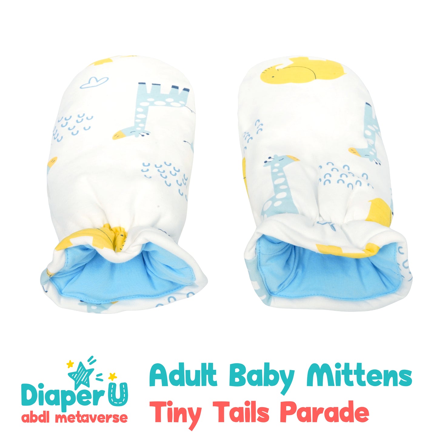 Adult Baby Mittens - Tiny Tails Parade