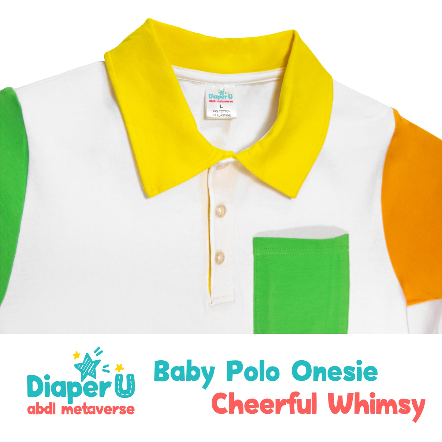 ABDL Polo Onesie - Cheerful Whimsy